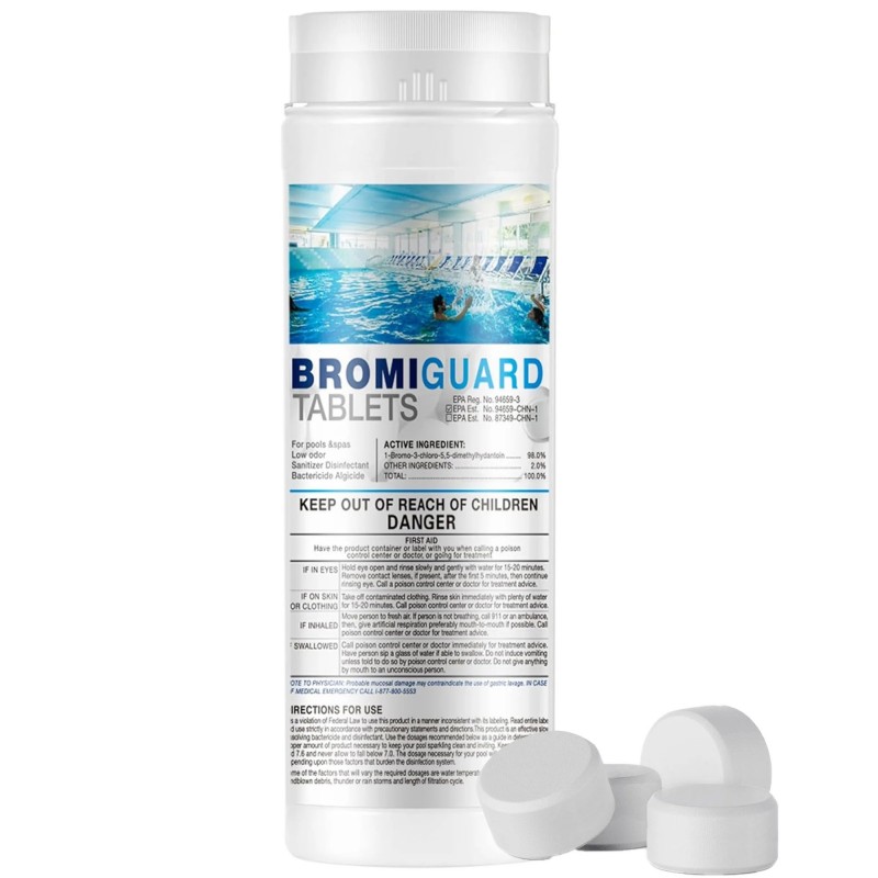1-bromo-3-chloro-5,5-dimethylhydantoin untuk kolam renang dan spa